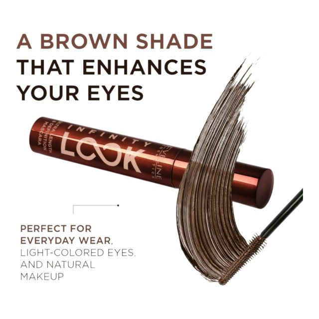 Infinity Look Ultra Length & Definition Brown Mascara Eveline 7 ml [2]