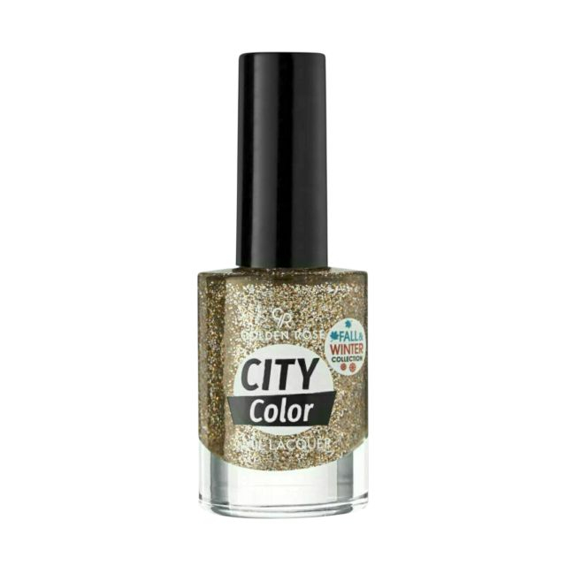 Lac cu sclipici City Color 302 Golden Rose 10.2 ml [1]
