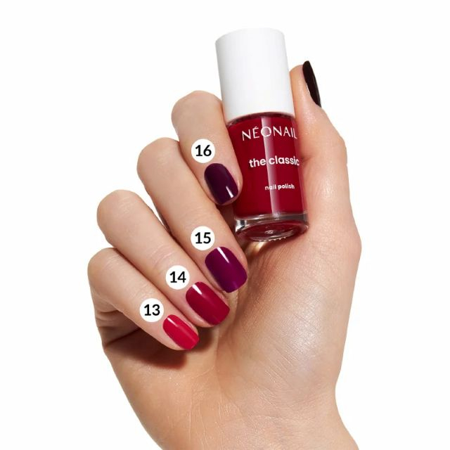 Lac de unghii (ojă) Rosy Red 14 NEONAIL The Classic 7.2 ml [4]