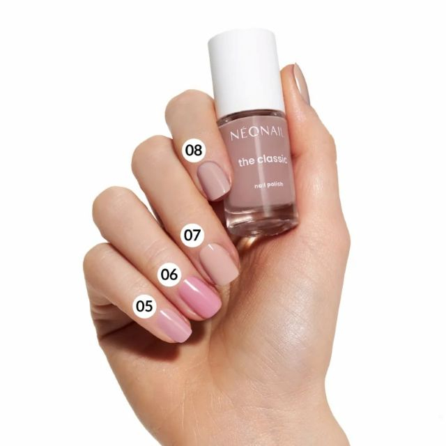Lac de unghii (ojă) Light Beige 07 NEONAIL The Classic 7.2 ml [4]