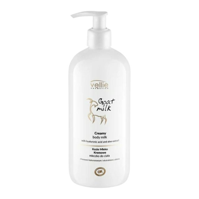 Lapte de corp cremos cu Acid Hialuronic Goat Milk Vellie 500 ml [1]