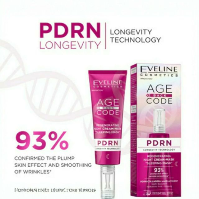 Mască-cremă de noapte regeneratoare Age Back Code PDRN Regenerating Night Cream-Mask "Sleeping Mask" Eveline 40 ml [5]