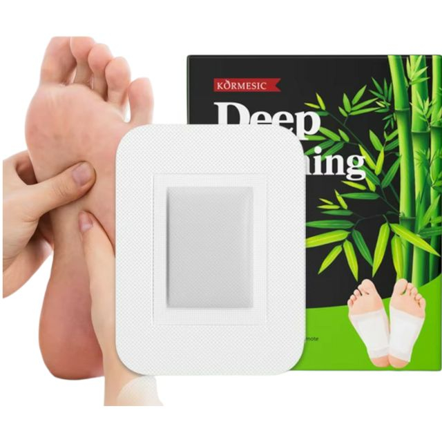 Plasturi detox pentru picioare, cu cărbune de bambus KORMESIC 5 perechi [2]