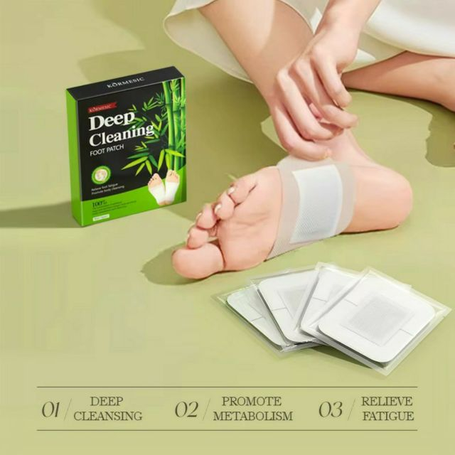 Plasturi detox pentru picioare, cu cărbune de bambus KORMESIC 5 perechi [3]