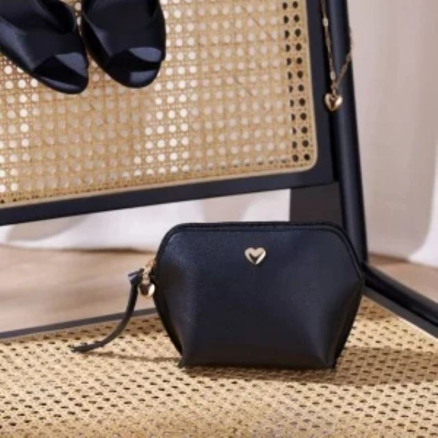 Portfard din imitație de piele neagră VALENTINE WHO Catrice [2]