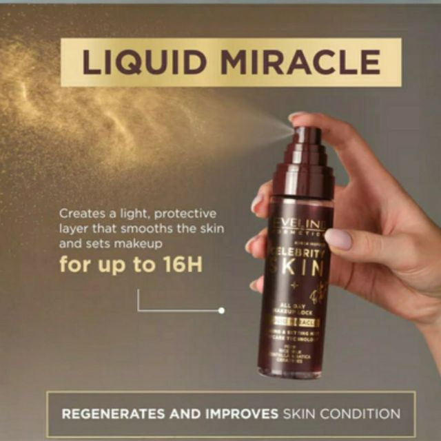 Primer/Spray de fixare Eveline Celebrity Skin Liquid Miracle All Day Makeup Lock/Priming & Setting Mist 100 ml [5]