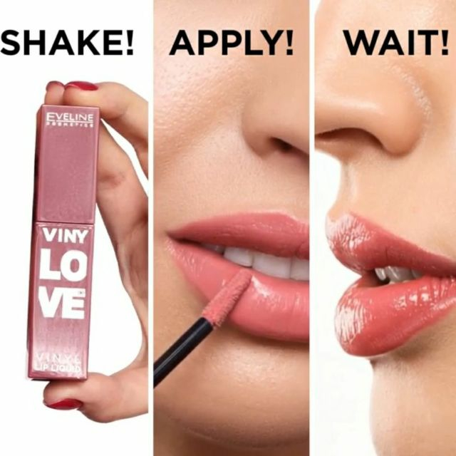 Ruj de buze lichid de lungă durată 04 Peachy VinyLove Eveline 4 ml [4]