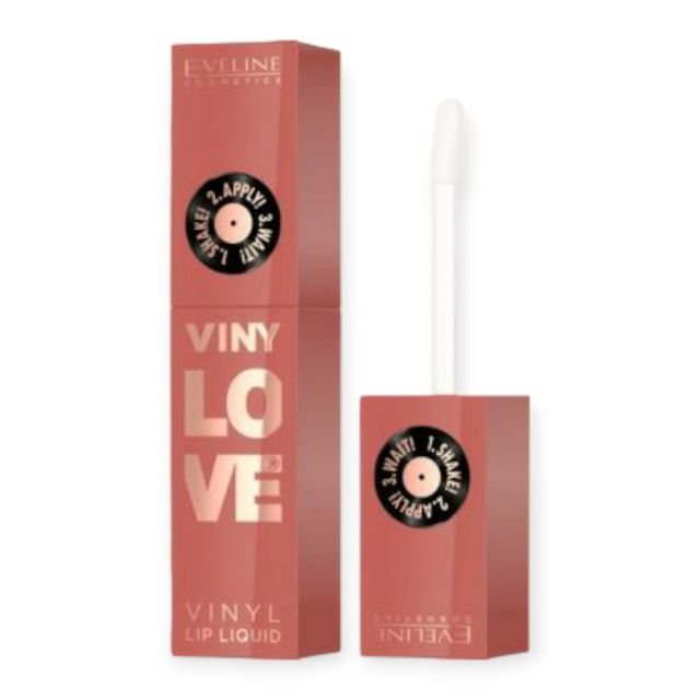 Ruj de buze lichid de lungă durată 04 Peachy VinyLove Eveline 4 ml [1]