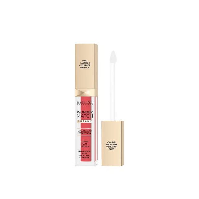 Ruj lichid mat 12 Charming Red Wonder Match Creamy Eveline 6.8 ml [1]