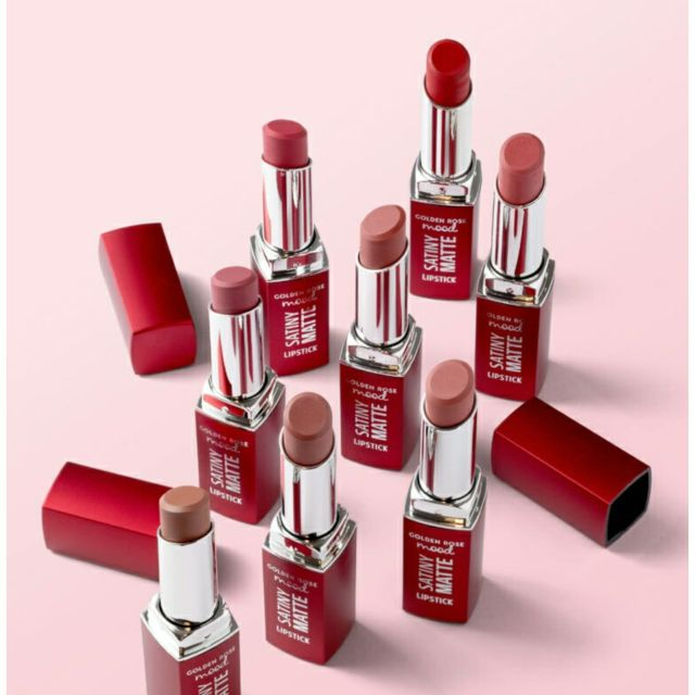 Ruj mat satinat 05 Burnt Blush Golden Rose Mood 3.5 g [3]