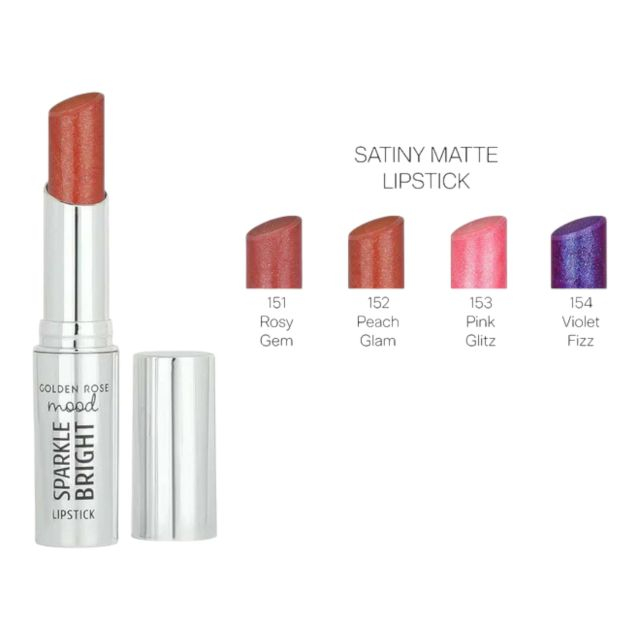 Ruj strălucitor 152 Peach Glam Mood Sparkle Golden Rose 3.3 g [2]