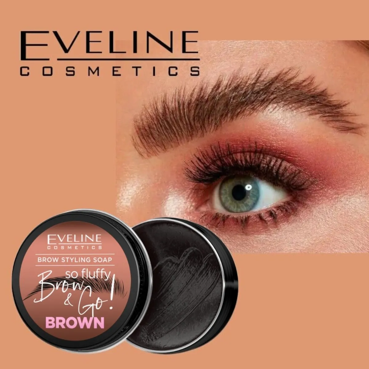 Sapun pentru stilizarea sprancenelor Brown Eveline [2]