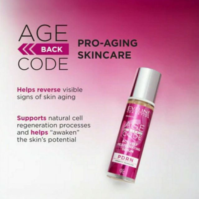 Ser concentrat anti-aging Age Back Code Actively Rejuvenating Serum Eveline 30 ml [4]