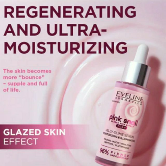 Ser hidratant și iluminator cu extract de melc roz Eveline 30 ml [2]