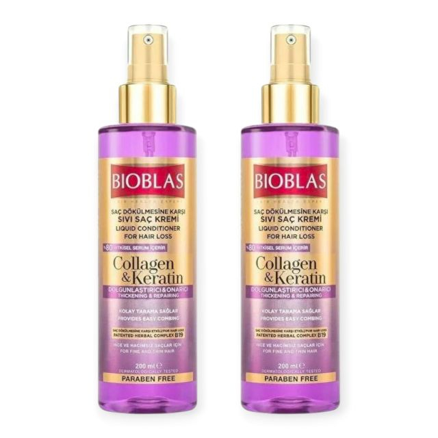 Set 2 x Spray balsam cu colagen și keratină Bioblas 2 x 200 ml [1]