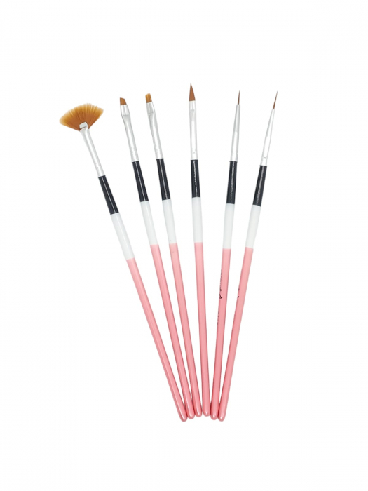 Set 6 Pensule Pentru Acryl/Gel UV [1]
