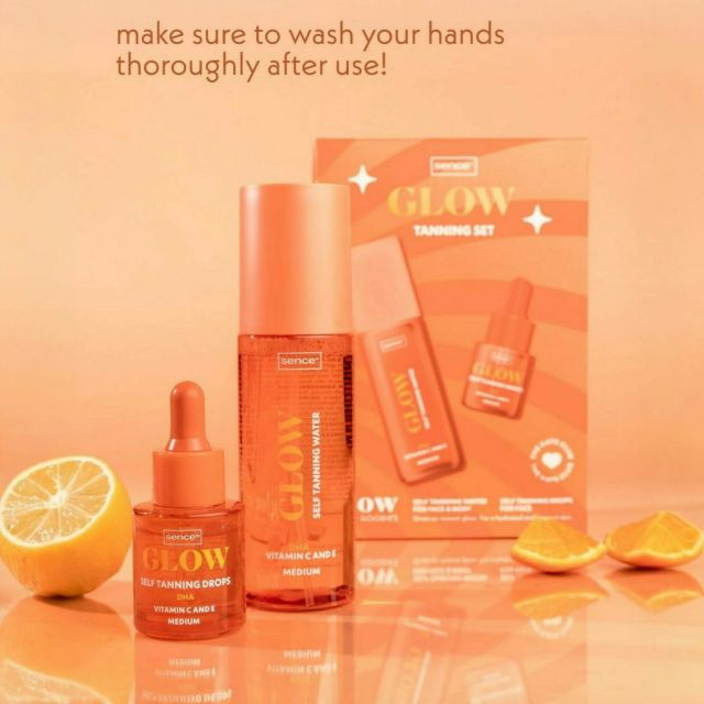 Set Apă autobronzantă + Picături autobronzante Sence Glow Tanning Medium Set [2]
