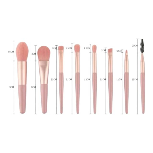 Set de mini pensule sintetice, pentru produse cremoase/lichide Flippy 8 buc. [4]