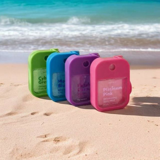 Spray de corp cu sclipici cu husă din silicon cu breloc Fig Sence 35 ml [2]