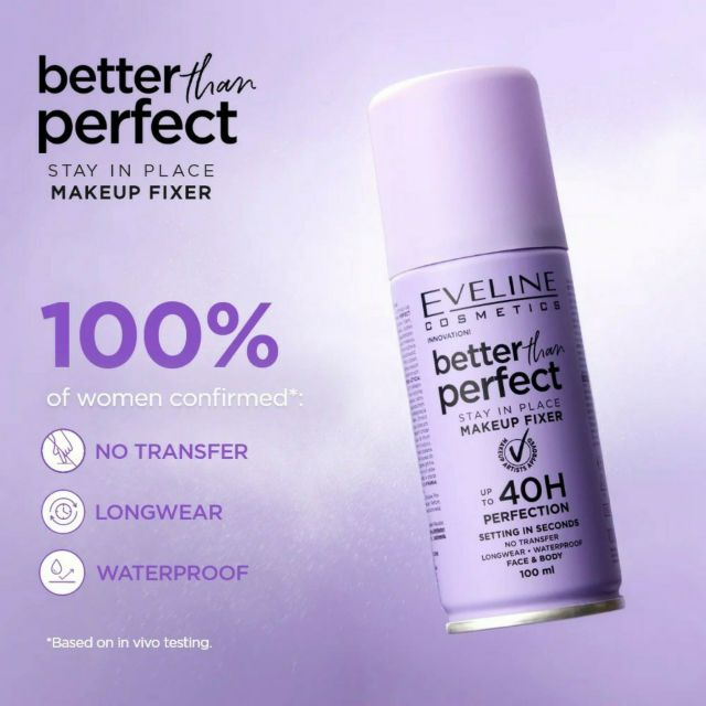 Spray de fixare a machiajului Better Than Perfect Stay In Place Makeup Fixer Eveline 100 ml [2]