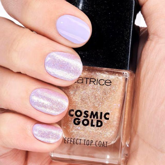 Top Coat cu effect Cosmic Gold Catrice 10.5 ml [3]