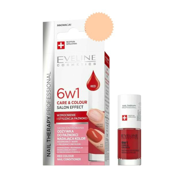 Tratament balsam de unghii Nail Therapy 6 in 1 Red Eveline 5 ml [1]