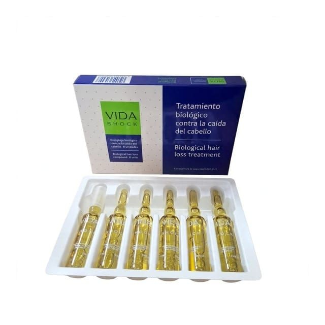 Tratament biologic împotriva căderii părului Vida Shock 6 fiole x 10 ml Luxana [2]