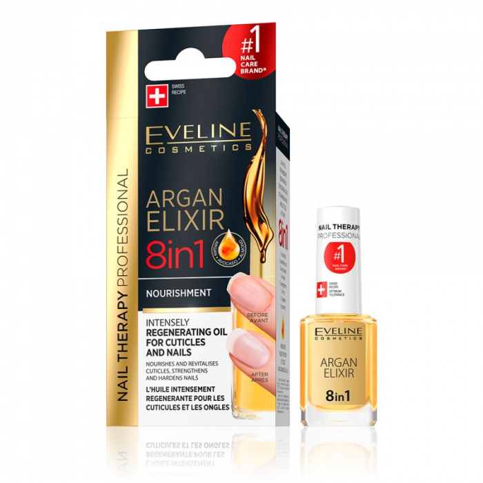 Tratament pentru cuticule si unghii Argan Elixir 8 in 1 Nail Therapy [1]