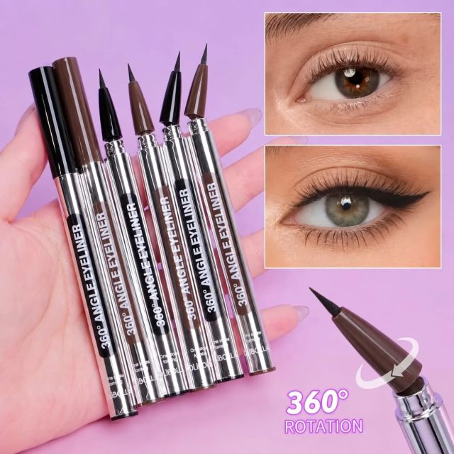 Tuș de ochi lichid 01 Negru 360° Angle Eyeliner Olibolla 0.85 ml [4]