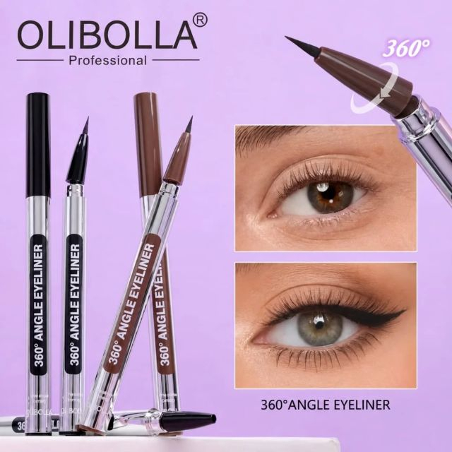 Tuș de ochi lichid 01 Negru 360° Angle Eyeliner Olibolla 0.85 ml [3]