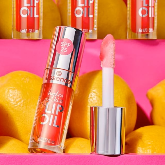 Ulei pentru buze hydra kiss PINK SQUEEZE, PLEASE! Essence 4 ml [3]