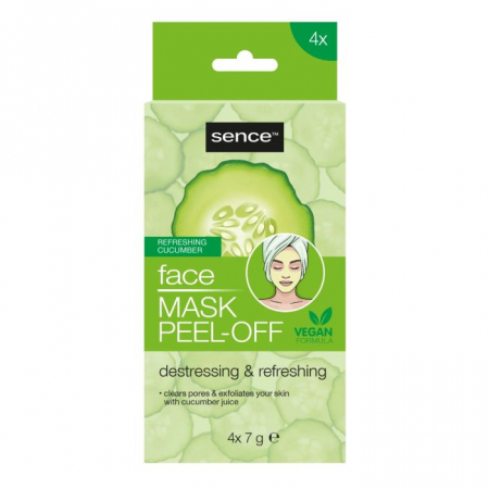 Masti - Mască facială peel-off cu castravete Sence