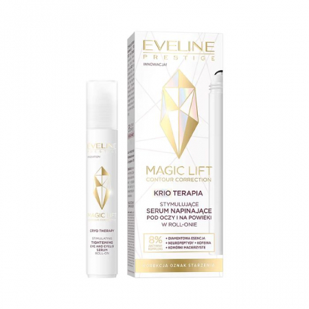 Creme/seruri ochi - Ser roll-on stimulator,de strangere,pentru ochi si pleaope Magic Lift Eveline