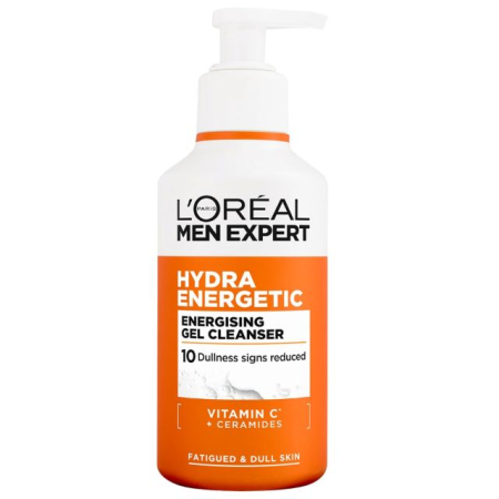 INGRIJIRE TEN - Gel de curățare facială pentru bărbați cu Vit. C L'Oréal Paris Men Expert Hydra Energetic Energising Gel Cleanser 260 ml