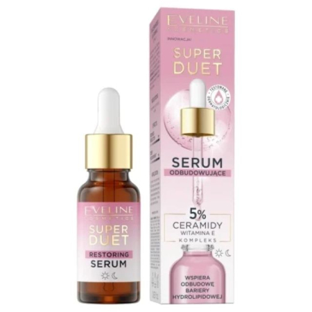 INGRIJIRE TEN - Ser facial pentru refacerea barierei hidrolipidice a pielii cu 5% Ceramide și complex de Vit.E  Eveline 18 ml