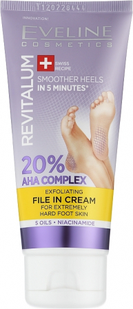Produse pentru picioare - Crema peeling pentru picioare REVITALUM 20% AHA Complex Eveline