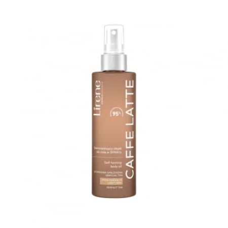 Lotiune autobronzanta - Ulei uscat autobronzant Spray, Light Skin, Caffe Latte, Perfect Tan Lirene 190 ml