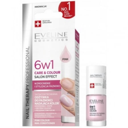 UNGHII - Tratament balsam de unghii Nail Therapy 6 in 1 Pink 5 ml