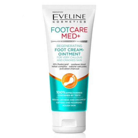 Produse pentru picioare - Crema unguent pentru pielea foarte crapata si cu bataturi a picioarelor Foot Care Med+ Eveline