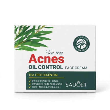 Creme de zi / noapte - Cremă hidratantă și matifiantă pentru ten gras/mixt, predispus la acnee SADOER 50 g