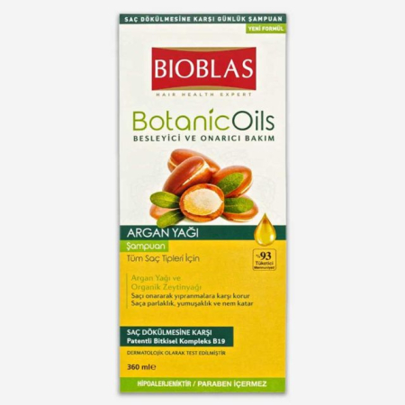 Sampon par - Șampon cu ulei de argan pentru toate tipurile de păr Bioblas 360 ml