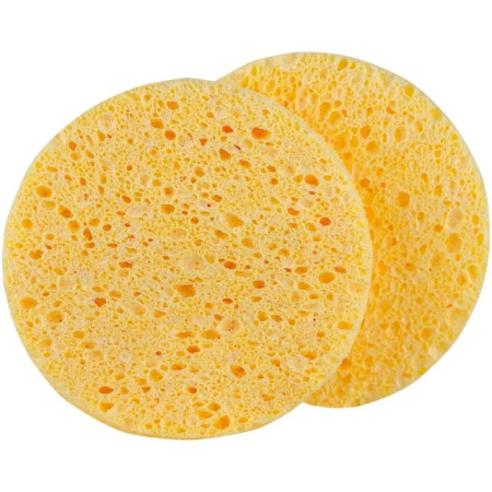 Bureti machiaj - Set 2 bureți pentru curățarea și demachierea feței din celuloză naturală Oranjollie