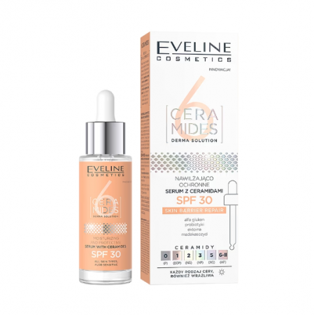 Seruri - Ser Hidratant si Protector SPF 30 6 Ceramides 30ml Eveline