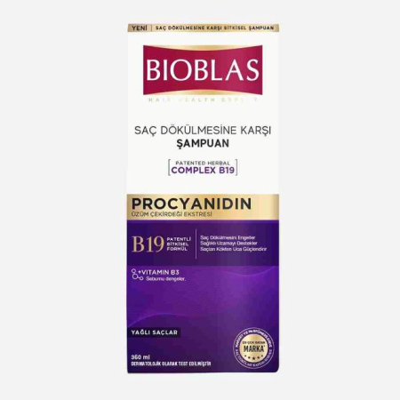 Sampon par - Șampon cu Procyanidine păr gras Bioblas 360 ​​ml