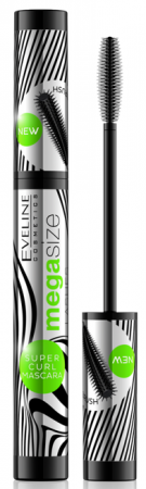 Mascara (rimel) - Mega Size Lashes Super Curl Mascara Eveline