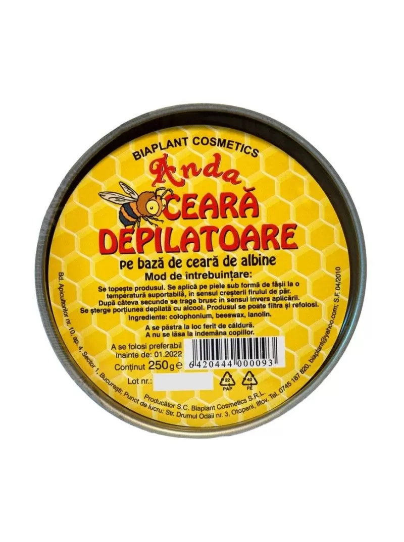 Produse - Ceara depilatoare mare Biaplant 250 g