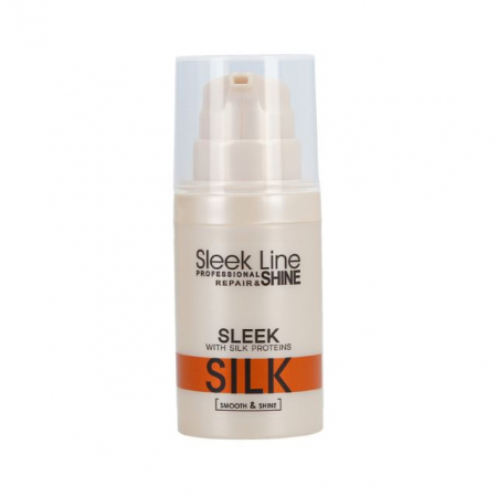 Ulei de par - Ser ulei reparator cu proteine din mătase Sleek Line 30 ml