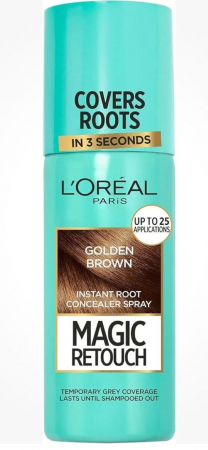 Nuantator - Spray Instant pentru Camuflarea Radacinilor Crescute Golden Brown Magic Retouch L’Oreal 75 ml