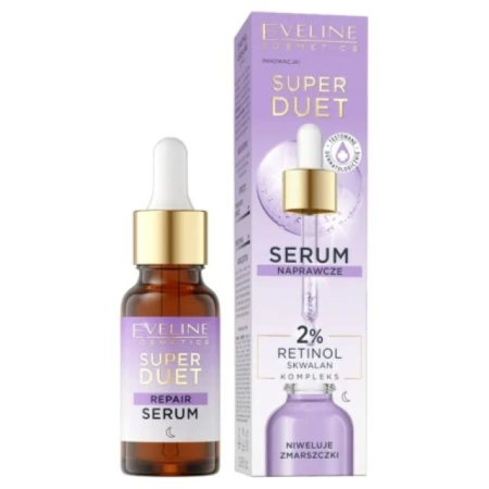 Seruri - Ser concentrat antirid cu 2% Retinol și Squalane Eveline 18 ml