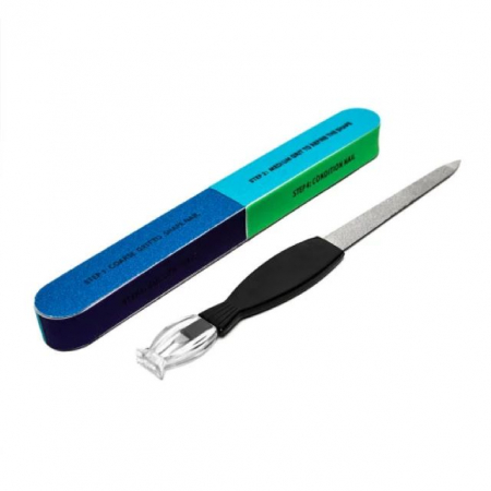 ACCESORII MANICHIURA/PEDICHIURA - Set Pila cu cuțitaș / Pila 8 fețe Oranjollie